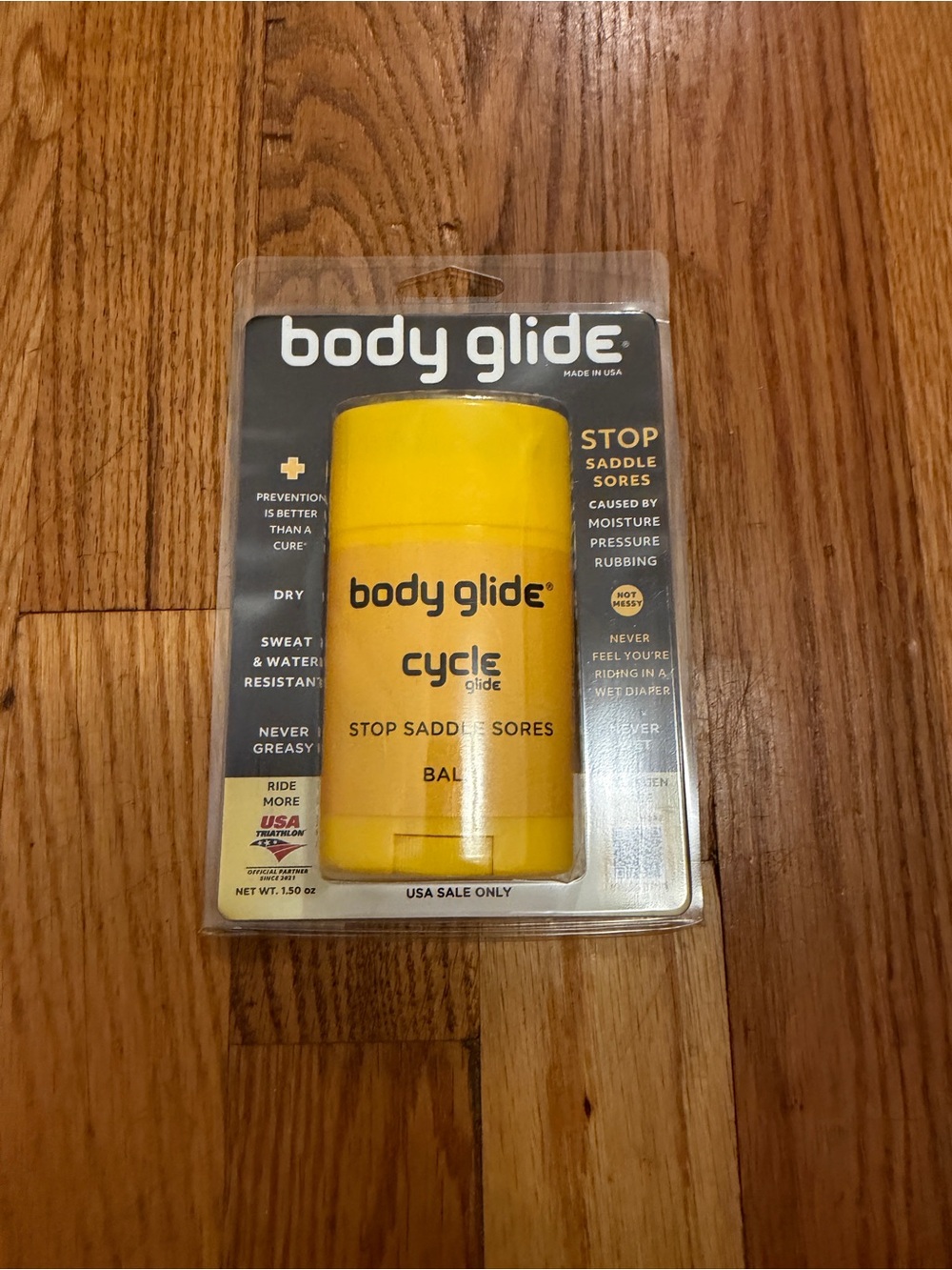Body Glide Cycle Glide Yellow Anti-Chafe Balm